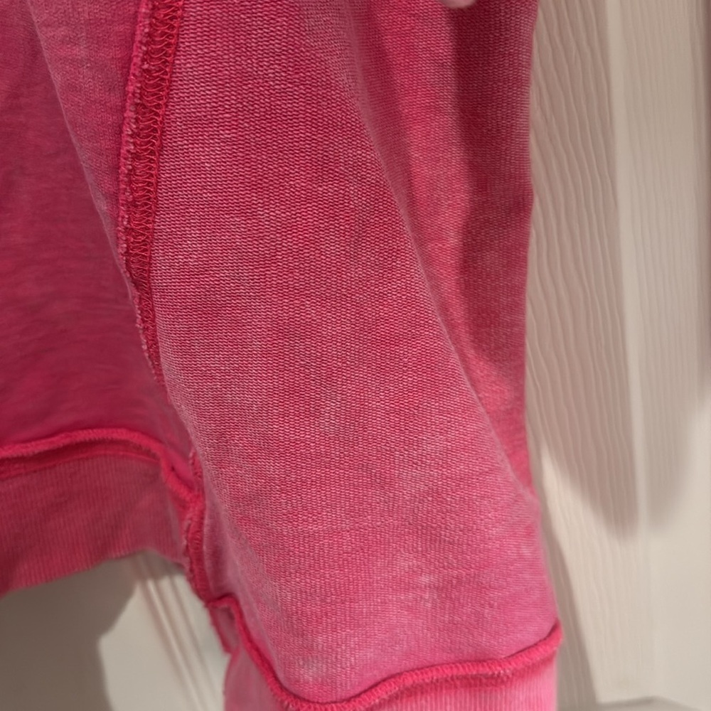 Malibu Pink Shirt Fantastic Fawn oversized short sleeve sweatshirt 🩷 Beachwear 🩷 - Picture 6 of 7
